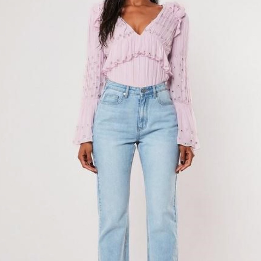 Diamond Ruffled Bodysuit